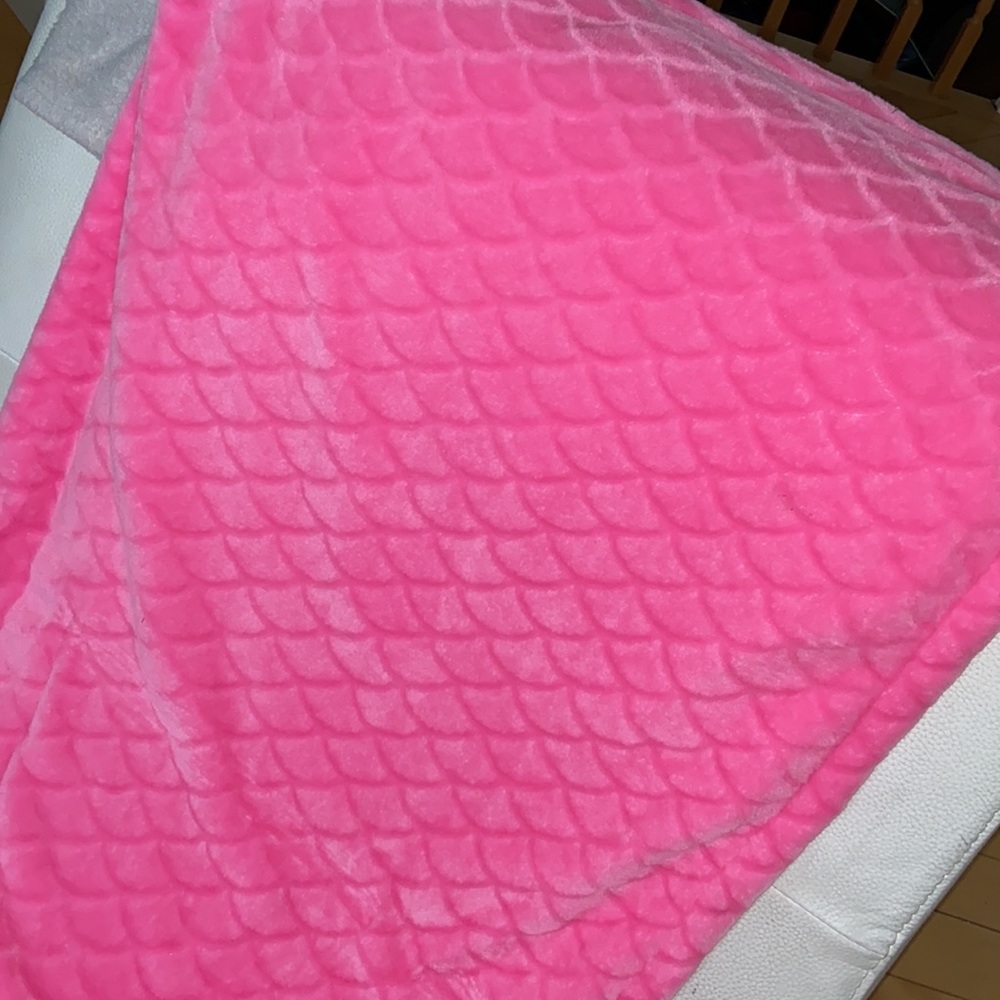 couverture rose sirène - Picture 3 of 5